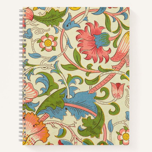 Carnet Art nouveau lodden pattern - William Morris (Devant)
