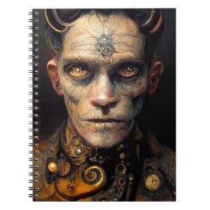 Carnet Art numérique démon céleste de Steam Punk