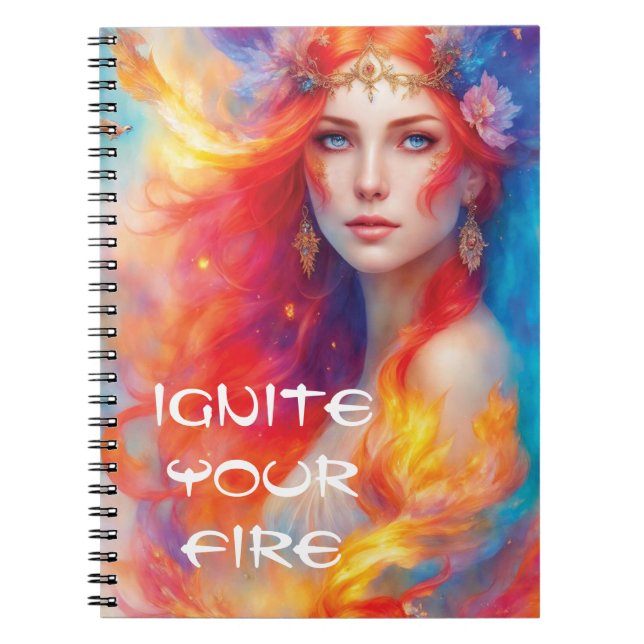 Carnet Art numérique Fairy Fire (Devant)