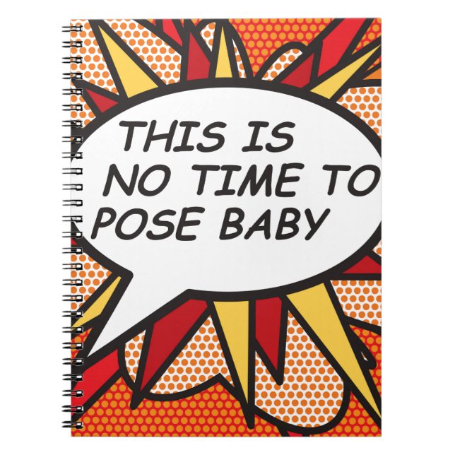 Carnet Art Pop de Bande Dessinée Rétro Amusante (Devant)