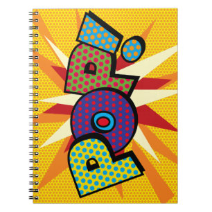 Carnet Art Pop Fun Rétro Bande Dessinée Pop