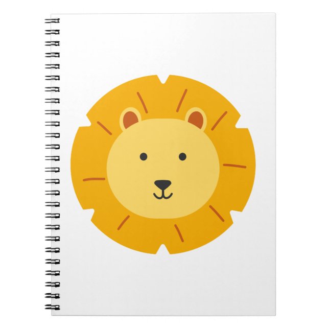 Carnet Art pour l'anniversaire des enfants Lion (Devant)
