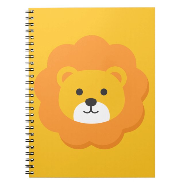 Carnet Art pour l'anniversaire des enfants Lion (Devant)