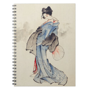 Carnet Art traditionnel japonais de geisha en kimono