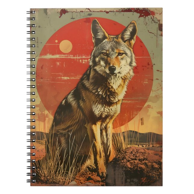 Carnet Art vintage du Coyote (Devant)