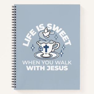 Carnet Art Vivant Fidèle - Teacup avec Croix et Dove