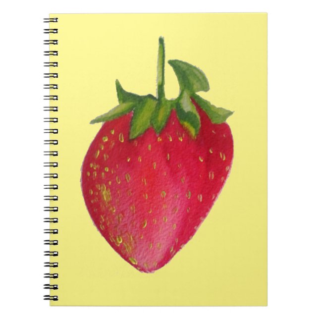 Carnet Artecouleur de l'eau de fraise juteuse (Devant)