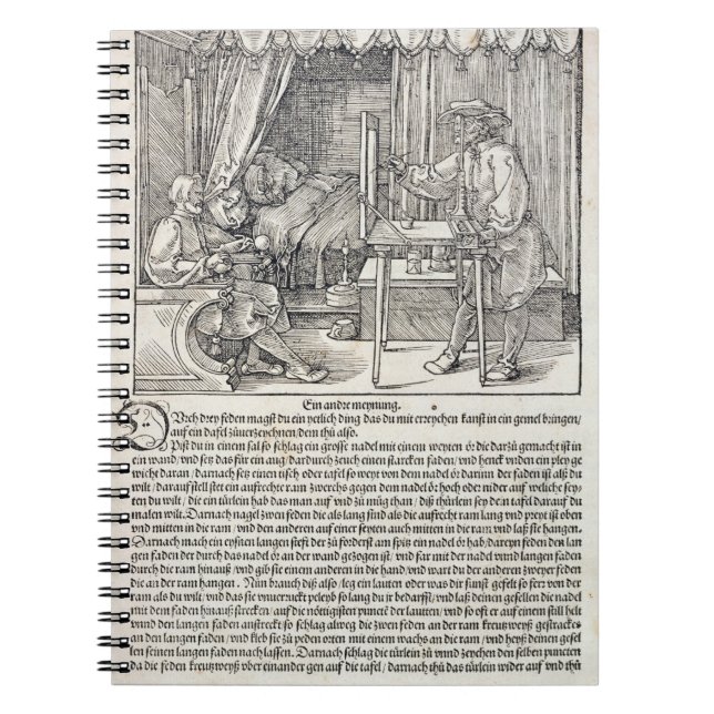 Carnet Artiste à l'aide de la machine de dessin de Durer (Devant)
