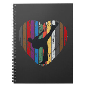 Carnet Arts martiaux Karate Fighter Belt Couleurs