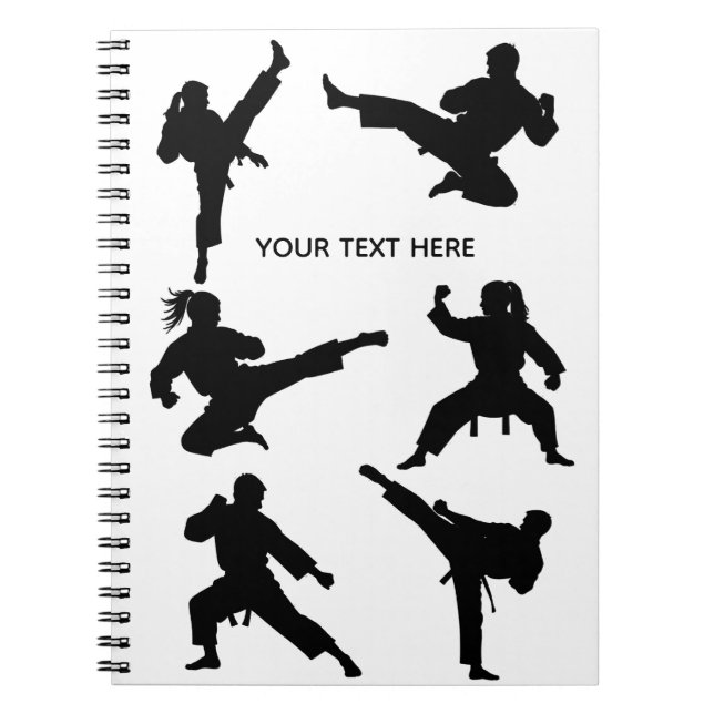 Carnet Arts martiaux personnalisés karaté Taekwondo Comba (Devant)