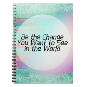 Carnet Assez en pastel soyez la citation inspirée de