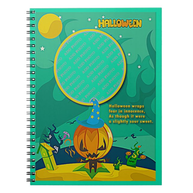 Carnet Assistant Halloween Jack o' Lantern Ajouter cadre  (Devant)