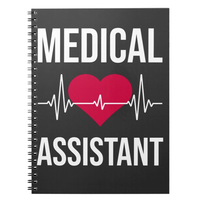 Carnet Assistant Médicale Heartbeat Nursing Heart Hospita (Devant)