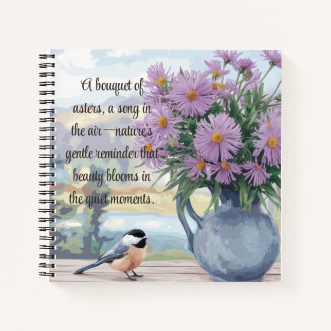 Carnet Astres aquarelles et devis de poulet (Devant)