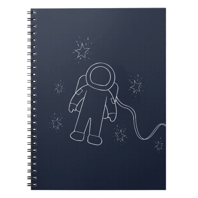 Carnet Astronaut dans l'espace Spaceman Galaxy et les éto (Devant)