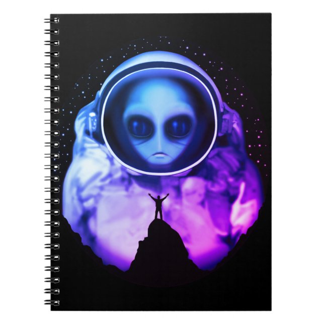 Carnet Astronaute Alien rétro (Devant)