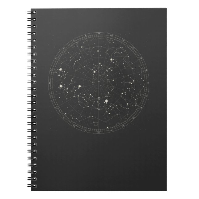 Carnet Astronomie Sky Map Stars Horoscope Constellation (Devant)
