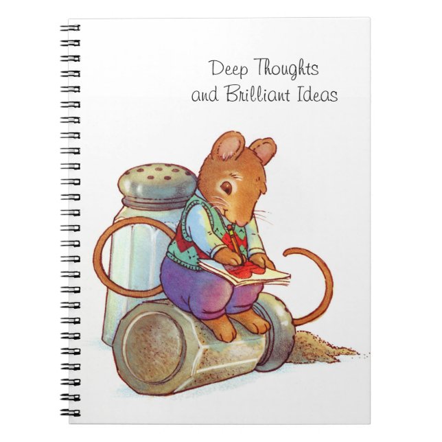 Carnet astucieux de pensées de souris profonde (Devant)