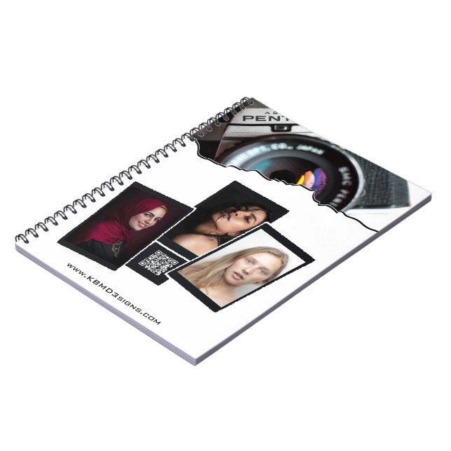 Carnet Atelier de photographe promotionnel (Côté gauche)