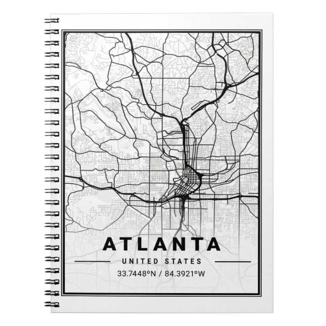 Carnet Atlanta Georgia USA Travel City Plan (Devant)