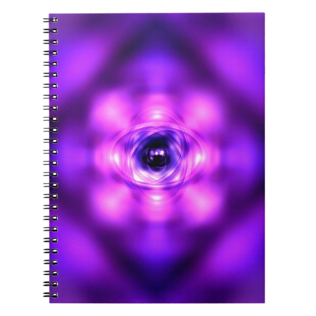 Carnet atome de brillance violette (Devant)