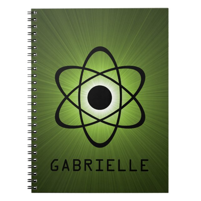 Carnet atomique Nerdy, vert (Devant)