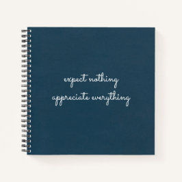 Carnet Attendez Rien, Appréciez Tout Gratitude