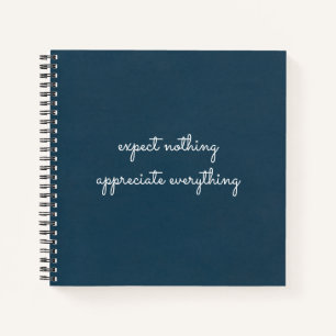 Carnet Attendez Rien, Appréciez Tout Gratitude