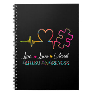 Carnet Attrapez cette Sensibilisation sur l'autisme "Live