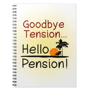 Carnet Au revoir tension, bonjour retraite drôle de