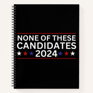 Carnet Aucun de ces candidats 2024 drôle humo sarcastique