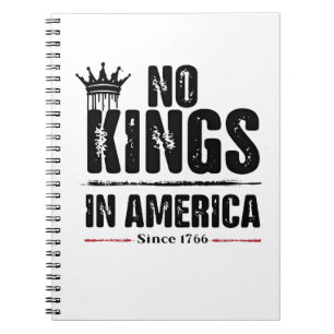 Carnet Aucun roi en Amérique Anti Trump Patriotique améri