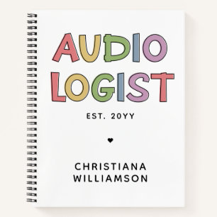 Carnet Audiologiste personnalisé Audiologie Diplôme Cadea