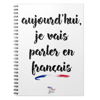 Carnet Aujourd'hui je vais parler dans 2 français - grand