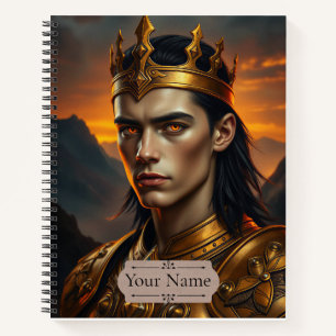 Carnet Aurelius la Flamme Solaire Fantaisie Personnalisée