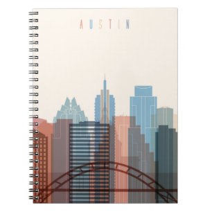 Carnet Austin, horizon de ville du Texas  