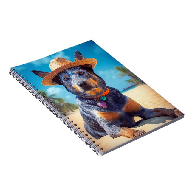 Carnet Australian Cattle on Beach, cadeau d'été des amour (Côté Droit)