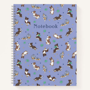 Carnet Australian Shepherd Jouer Fun Custom Spiral