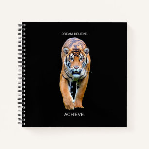 Carnet Auto-amélioration Motivational Citation Carré Spir