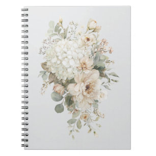 Carnet Autocollant Compositions Florales en Ivoire – Élég