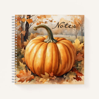 Carnet Automne Saison Automne Thème Citrouille