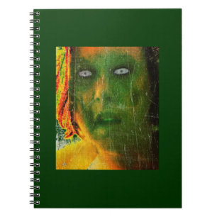Carnet Autoportrait de zombie vert