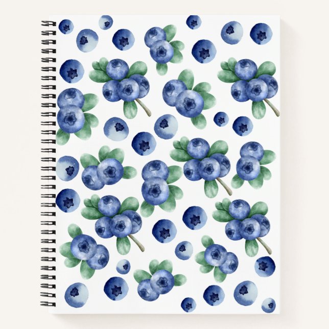 carnet aux bleuets (Devant)
