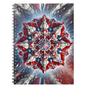 Carnet aux couleurs norvégiennes Conception abstra