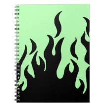 carnet aux flammes vertes
