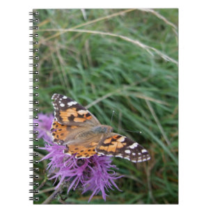 Carnet aux papillons orange