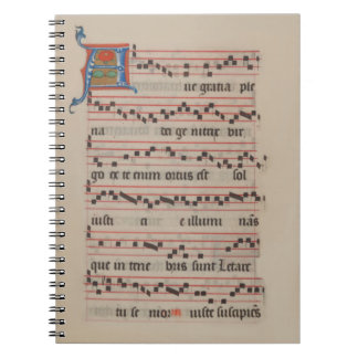 Carnet Ave gratia plena - Manuscrit médiéval d'Antiphon
