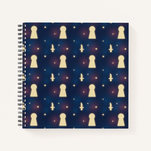 Carnet Avec Clavier De Couteau De Nuit Starry Moti (Devant)