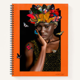 Carnet avec conception abstraite de Butterfly Gele