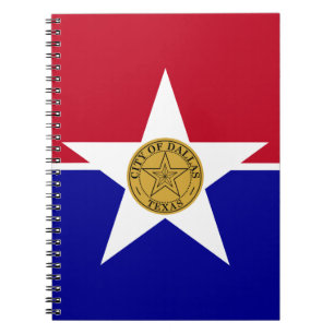 Carnet avec Drapeau de Dallas City